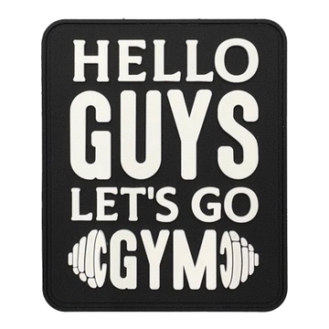 Patch PVC velcro "HELLO GUYS"